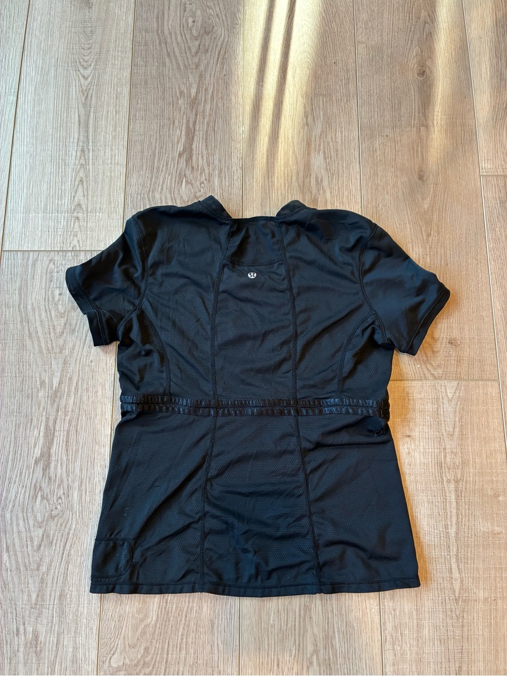 lululemon athletica Black Short Sleeve Performance shirt moisture wicking 6